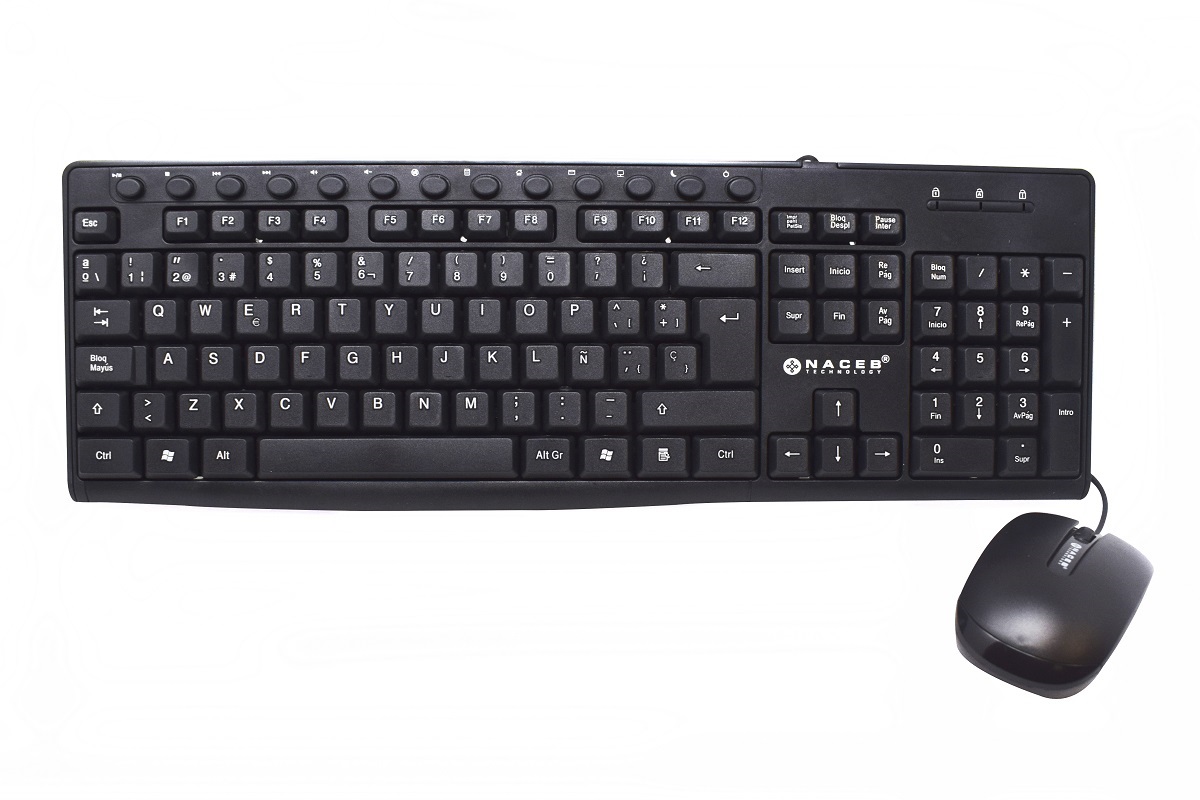 Kit de Teclado y Mouse Naceb Technology NA-112N
